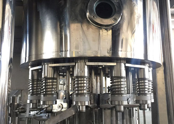 12 Capping Heads Small Scale Juice Bottling Equipment / Plastic Bottle Filling Machine supplier