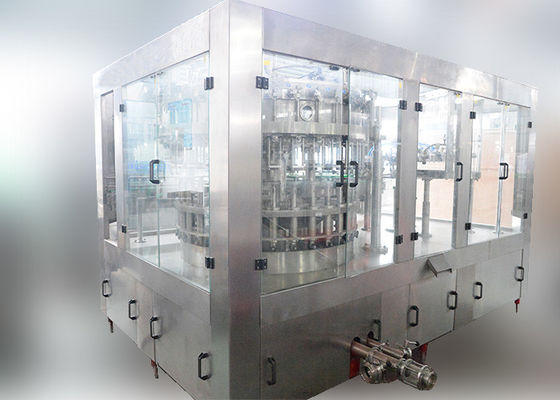 High Accurate Mineral Water Bottle Filling Machine , Automatic Gas Drink Bottling Machine supplier