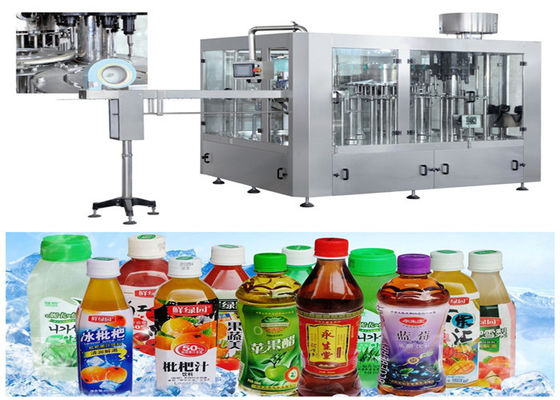 PET Bottle Monoblock Liquid Filling Machine Easy Cleaning For Fresh Fruit Juice supplier