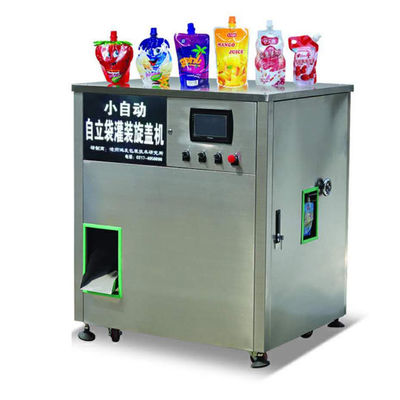 Automatic Juice Pouch Filling Machine , Filling And Capping Machine supplier