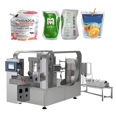 Electric Juice Pouch Filling Machine , Spout Pouch Filling Machine supplier